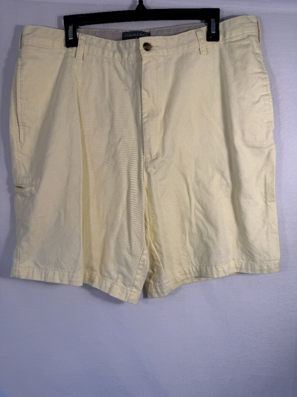 Saddlebred‎ Men 38 Pale Yellow Chino Twill Shorts